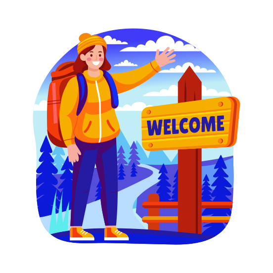 Welcome Board illustration