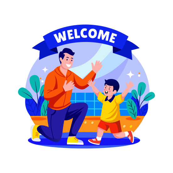 Welcome Dad illustration