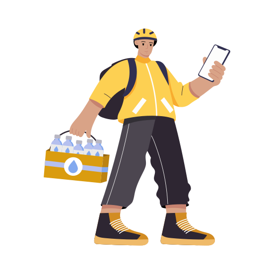 Distributing Water illustration