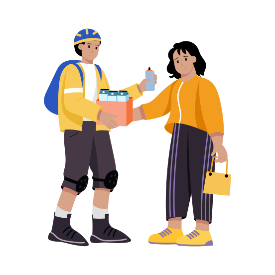 Helping Poor illustration