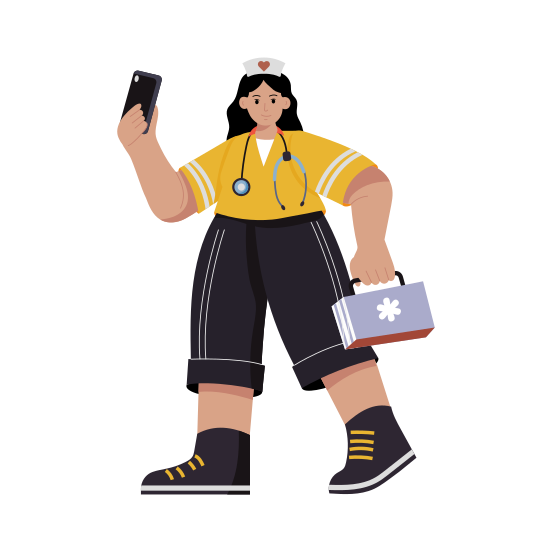 Nurse Volunteer illustration
