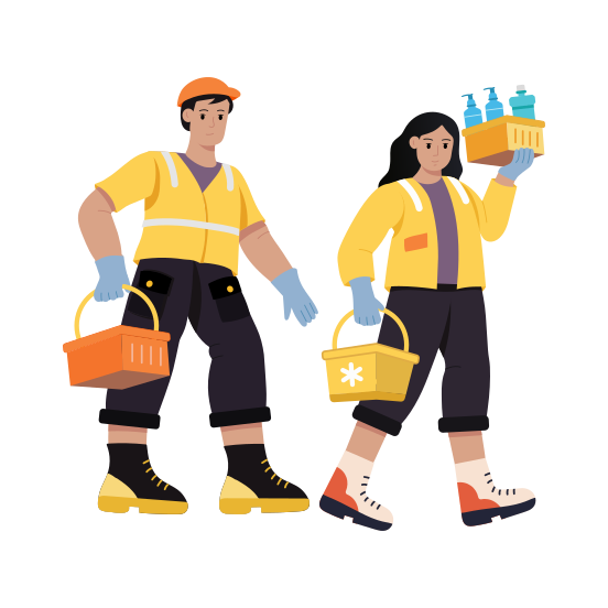 Volunteer Workers illustration