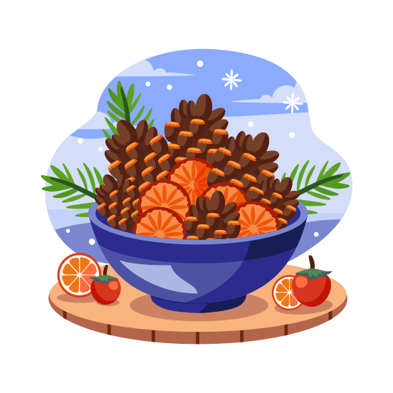 Pinecone Bowl illustration