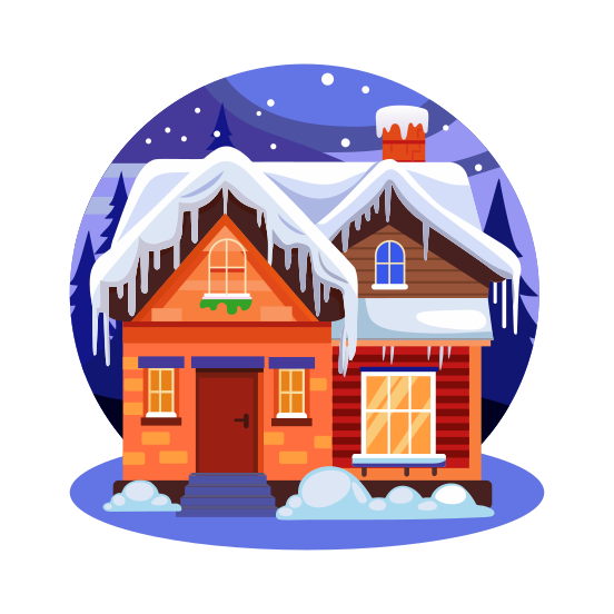 Winter Cottage illustration